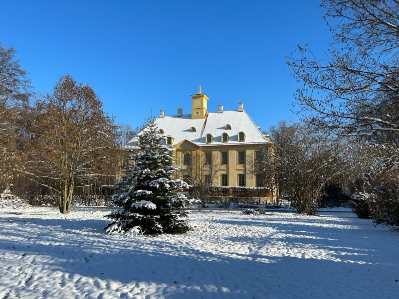 Jahressrückblick 2022: Schlossgarten im Schneekleid